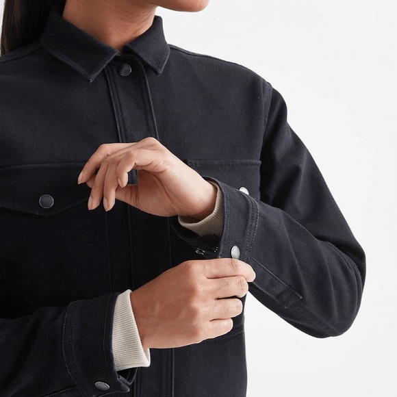 DUEr Black Women's Shacket - Picture 2 of 6